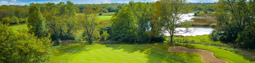 Bunker on golf course